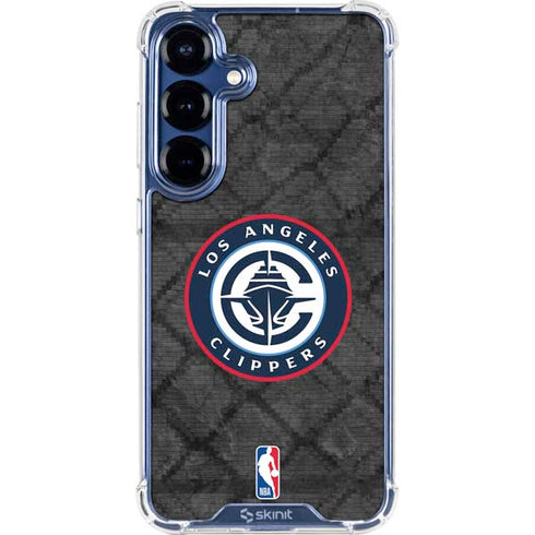NBA Los Angeles Clippers Black Rust Galaxy S25 Clear Case